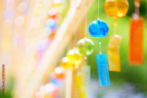 カラフルな風鈴