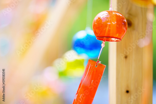 カラフルな風鈴