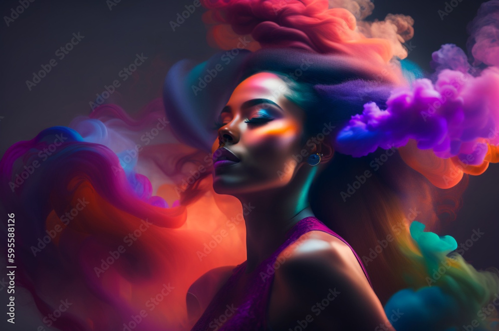 Danza de las Esencias: Baile y Emociones Entre Humos de Colores