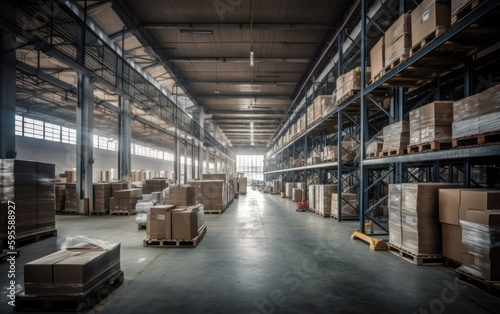 Logistic Warehouse, Package Shipping Center
