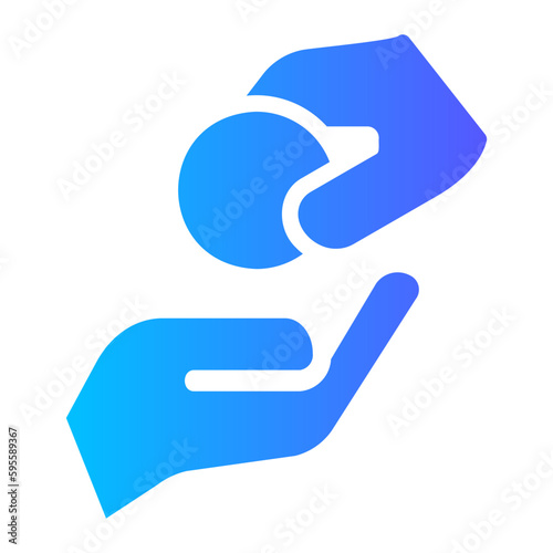 subsidy gradient icon