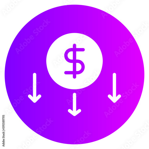 deflation gradient icon