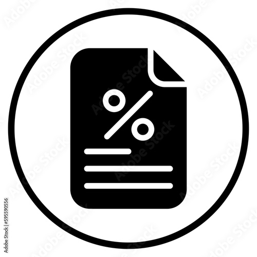 taxes glyph icon