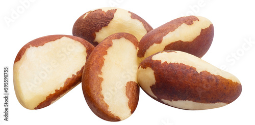 Delicious brazil nuts cut out