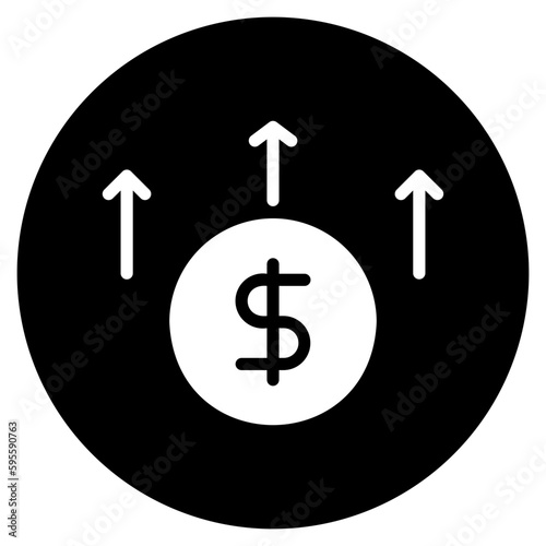 inflation glyph icon