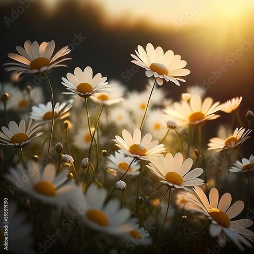 daisies in the sun, flowers