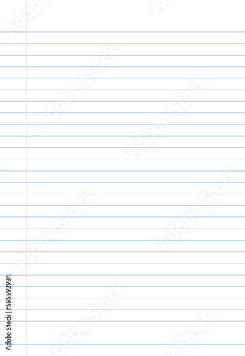 Blank white worksheet exercise book, Squared paper, Vector