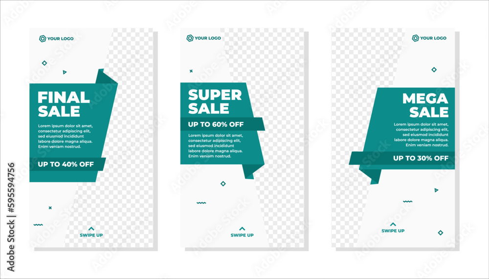 Editable modern social media story template Editable modern social media story template