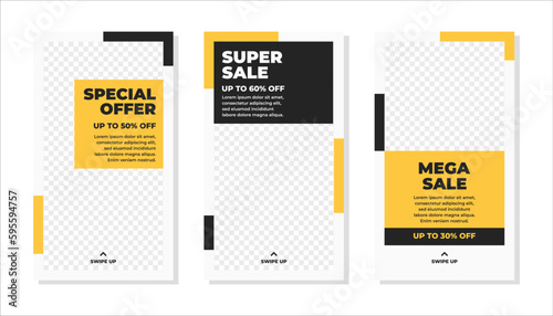 Editable modern social media story template