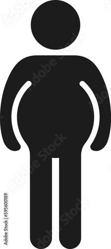 Man or gender neutral pregnant person sign