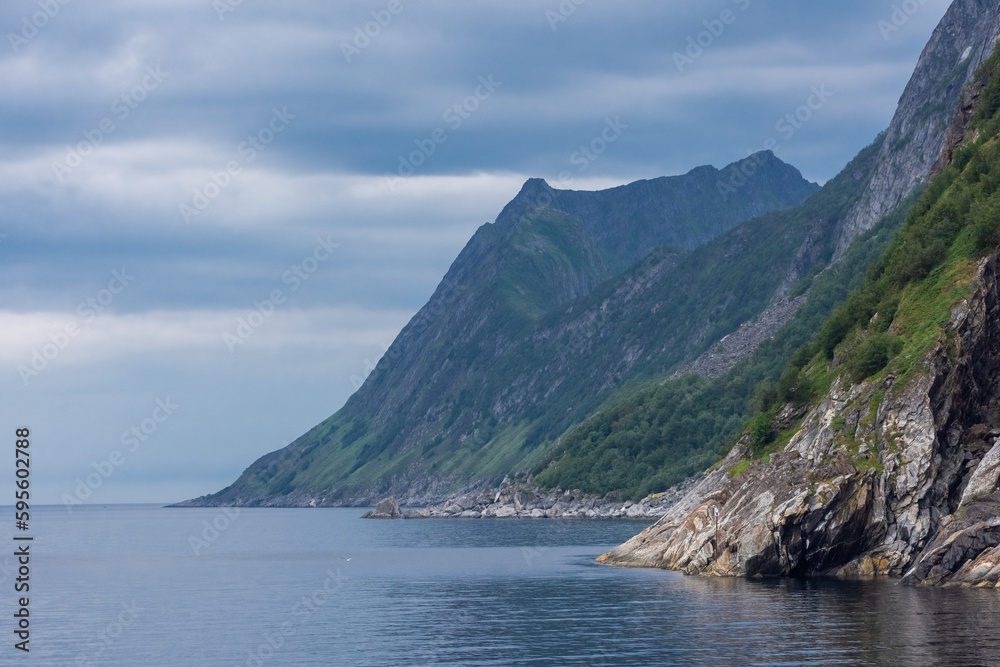 The fjord of Senja Island,  Norway