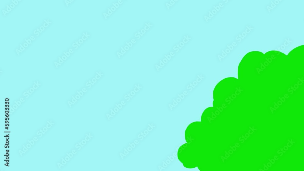 Cartoon cloud transition animation on a green screen. Cartoon cloud transition with key color. 4K video Cartoon cloud transition animation on a green screen. Cartoon cloud transition with key color. 4K video