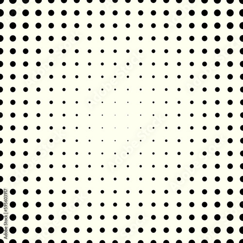 Large fading gridpattern of dots