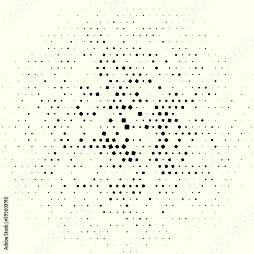 Random circle pattern fading to edge
