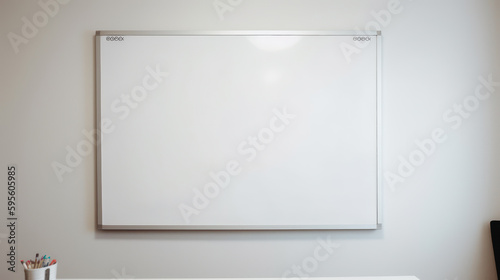 Clean Slate - Pristine Whiteboard on Office Wall © Sascha