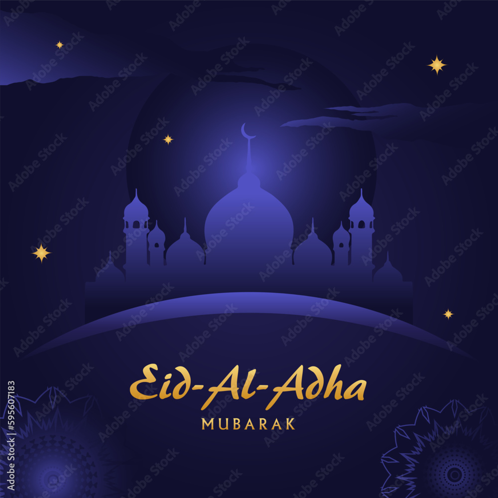 Islamic Festival Eid Al Adha Vector Illustration For Social Media Post And Banner