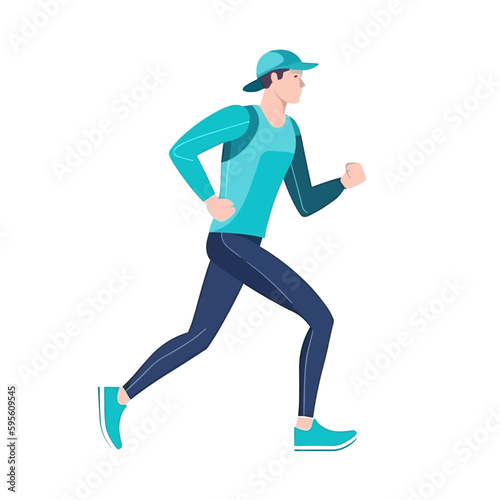 Illustrations vector man running