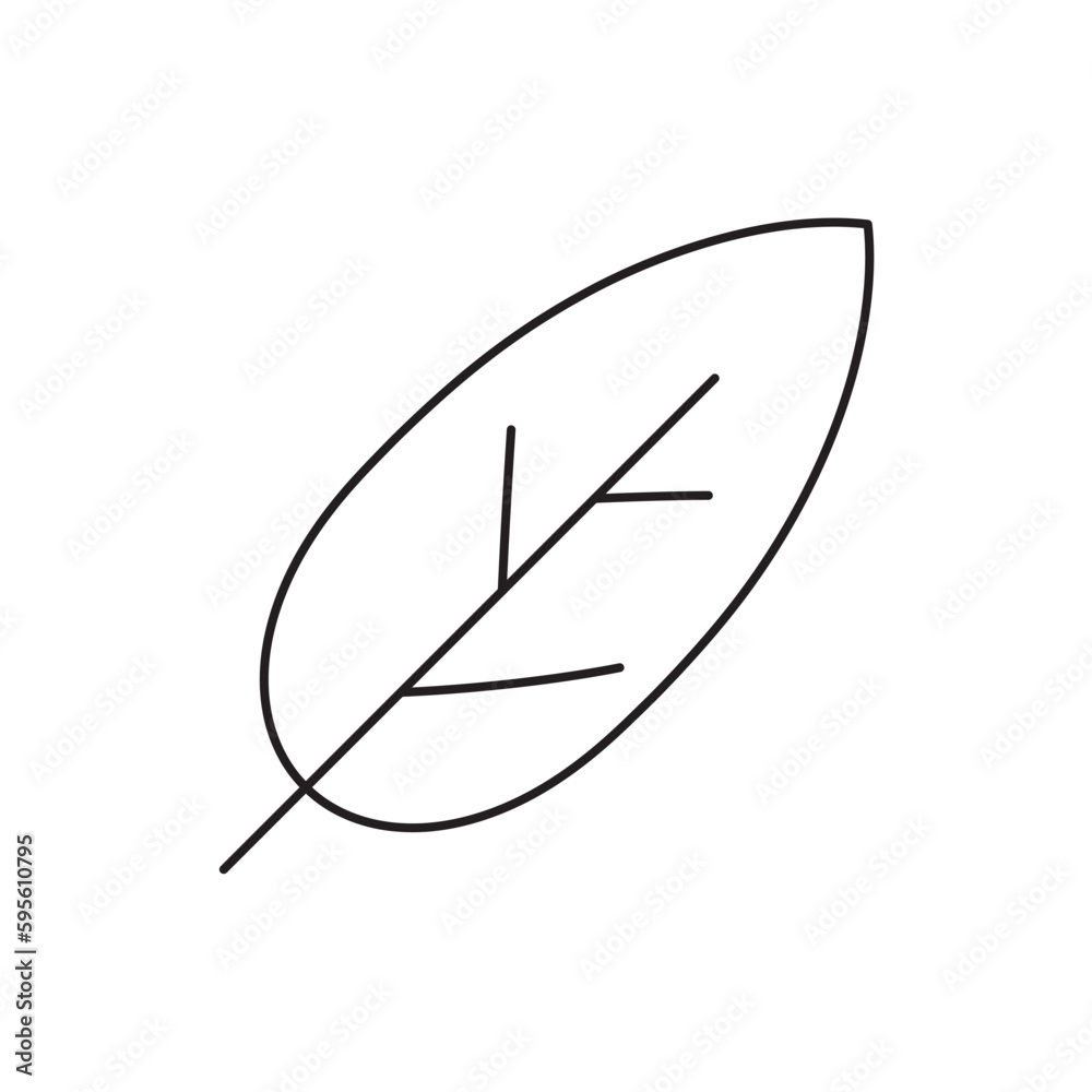 Leaf vector line icon. Leaf flat sign design. Leaf symbol isolated pictogram. UX UI icon of leave. Linear icon outline symbol Leaf vector line icon. Leaf flat sign design. Leaf symbol isolated pictogram. UX UI icon of leave. Linear icon outline symbol