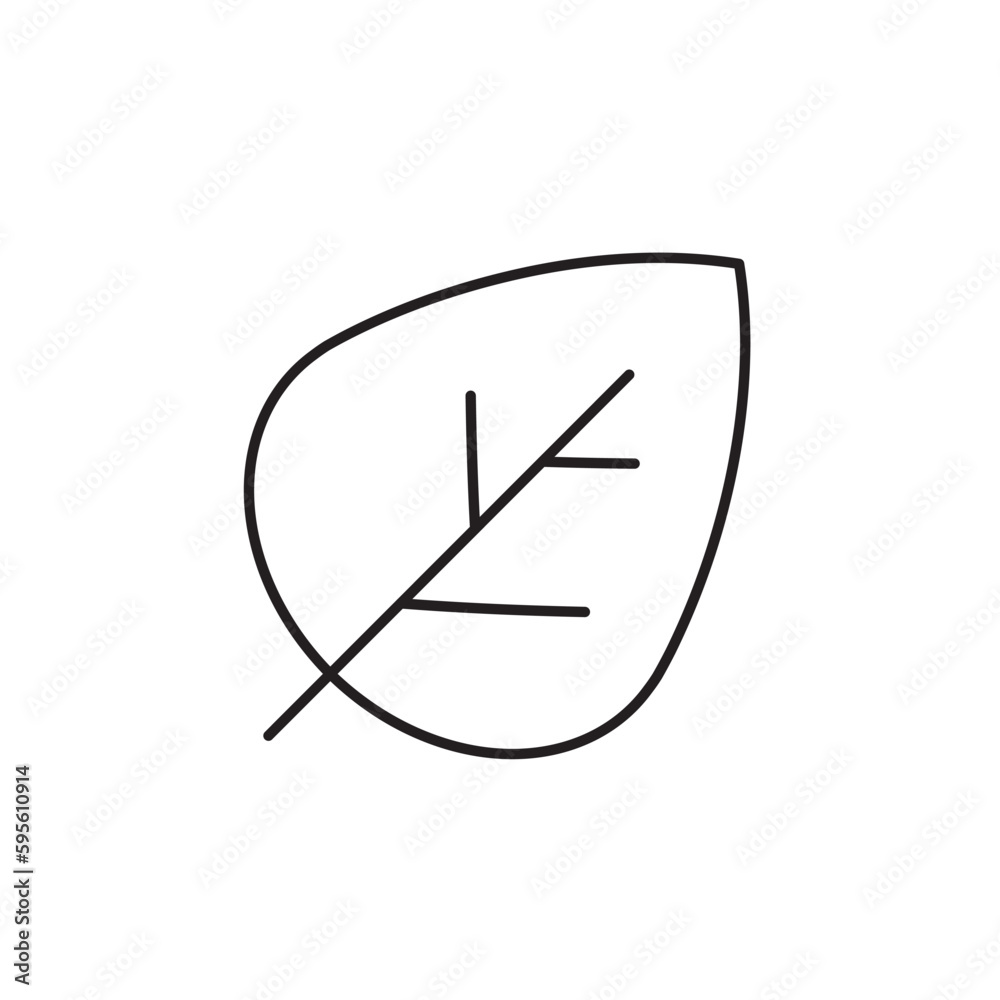 Leaf vector line icon. Leaf flat sign design. Leaf symbol isolated pictogram. UX UI icon of leave. Linear icon outline symbol Leaf vector line icon. Leaf flat sign design. Leaf symbol isolated pictogram. UX UI icon of leave. Linear icon outline symbol