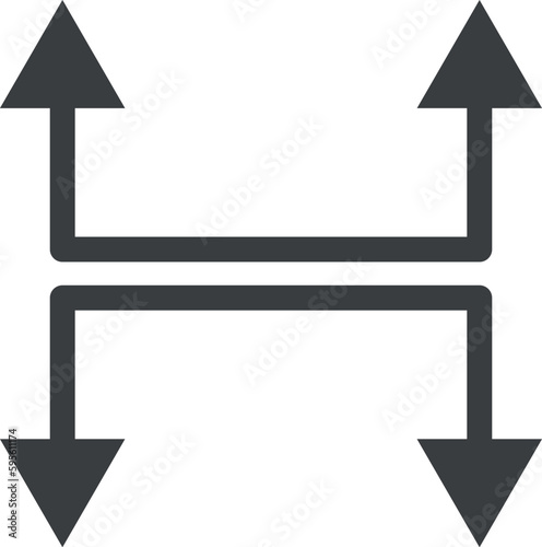 long gray arrows, arrow icons