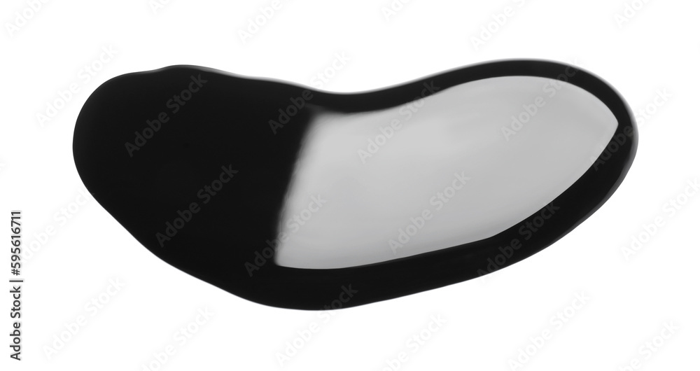Blot of black paint on white background Blot of black paint on white background