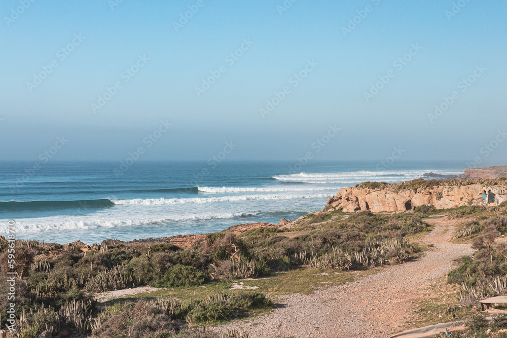 Boilers surf spot, Agadir region, Morocco 