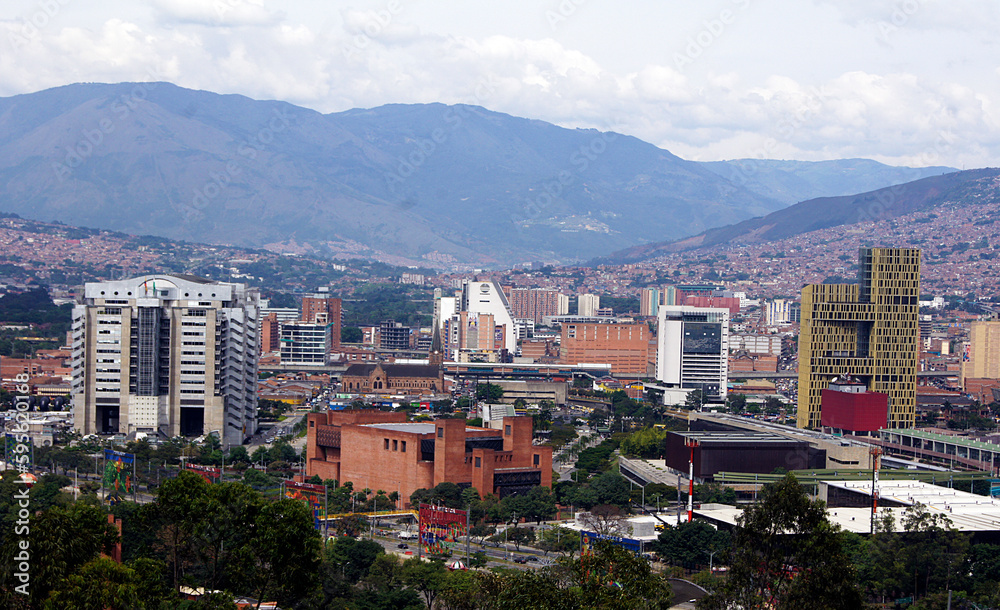 View of the city of Medellin, Colombia