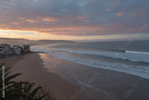 Sunrise Surf in Taghazout Beach - Morocco - Africa photo