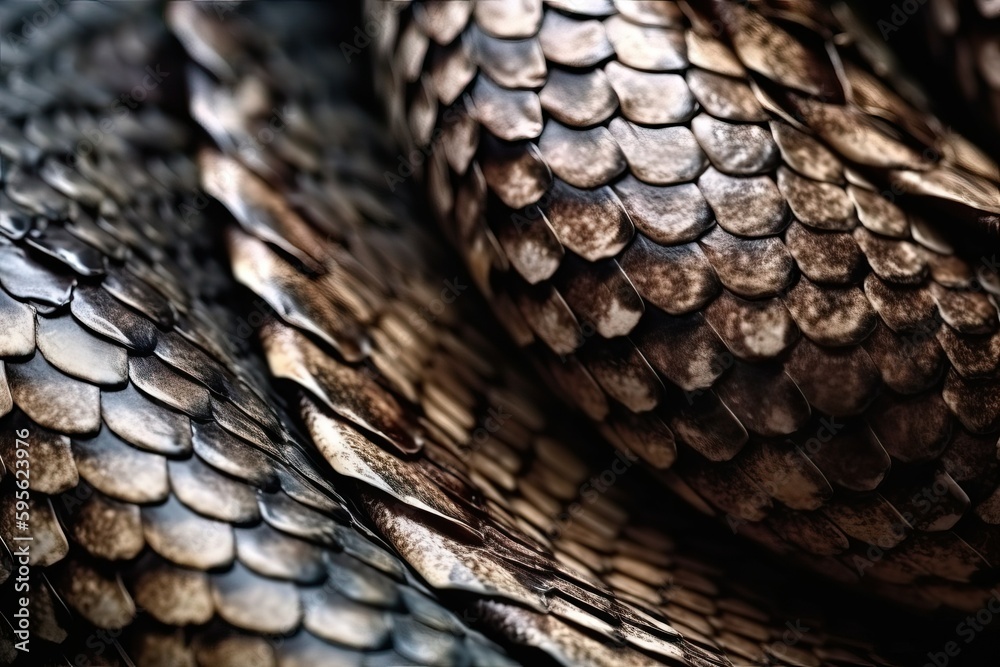 Snake skin closed up background (Ai generated) Snake skin closed up background (Ai generated)