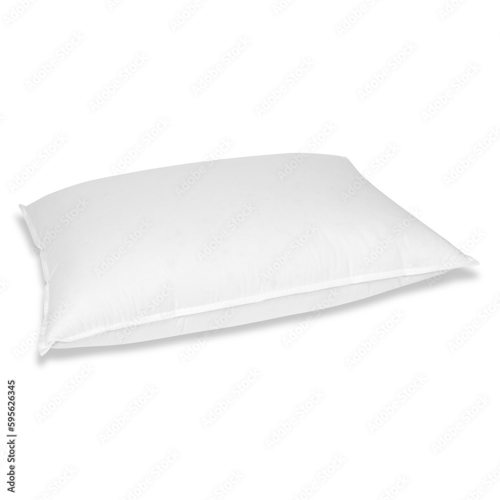 classic white pillow on a white background with a shadow classic white pillow on a white background with a shadow