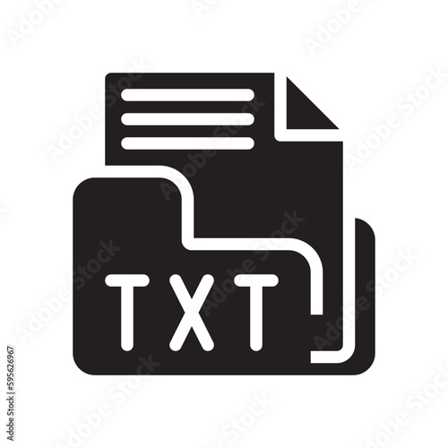 txt glyph icon