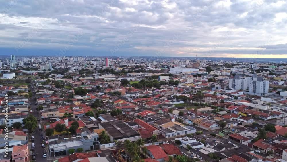 Vista aérea do bairro Custódio Pereira em Uberlândia, Minas Gerais