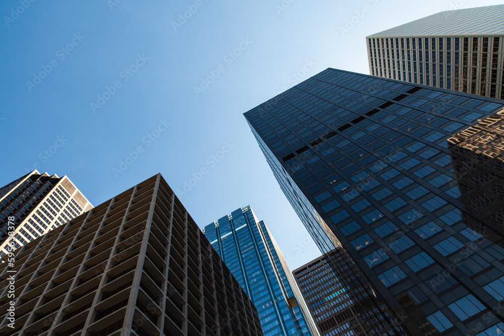 Obraz premium Downtown Chicago Skyscraper Skyline