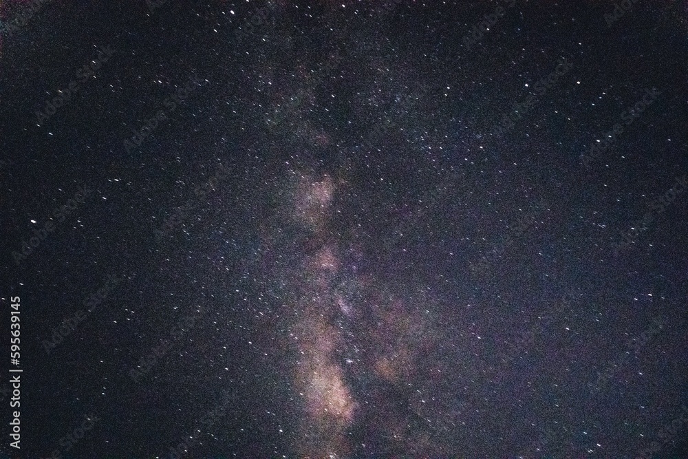 Milky Way with stars in night sky 