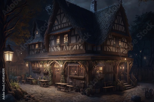 Medieval Tavern illustration