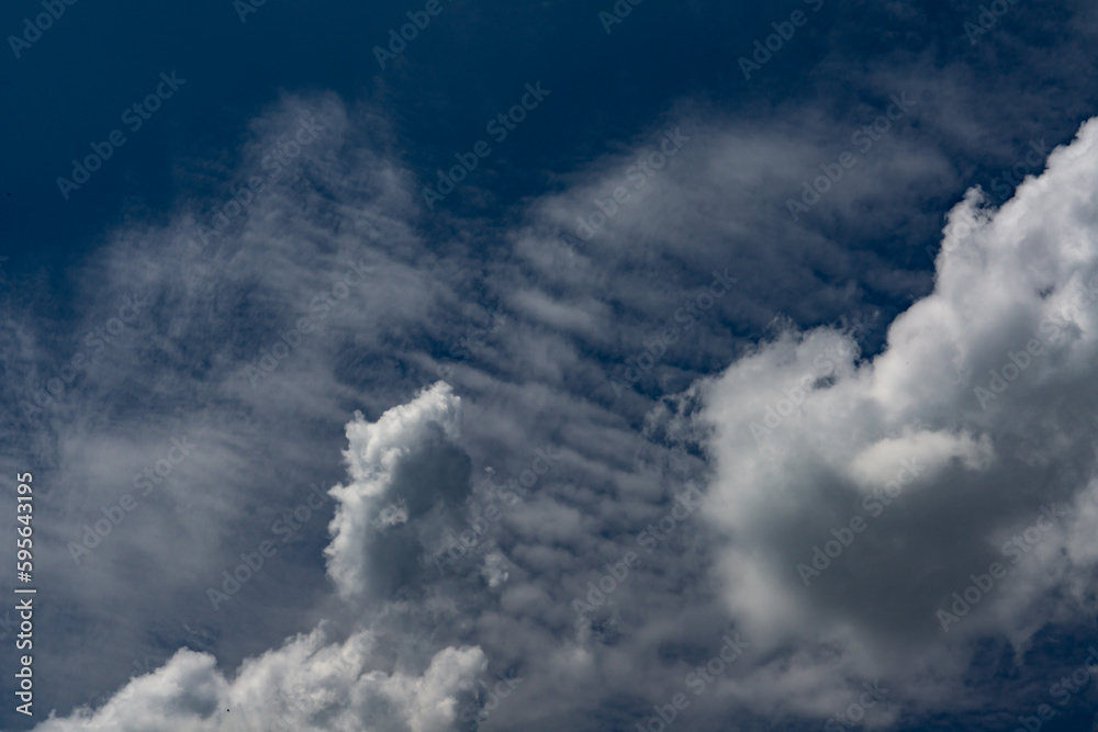 Obraz premium timelapse clouds in blue sky