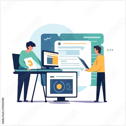 Team Writes Code Programming For App Or Website