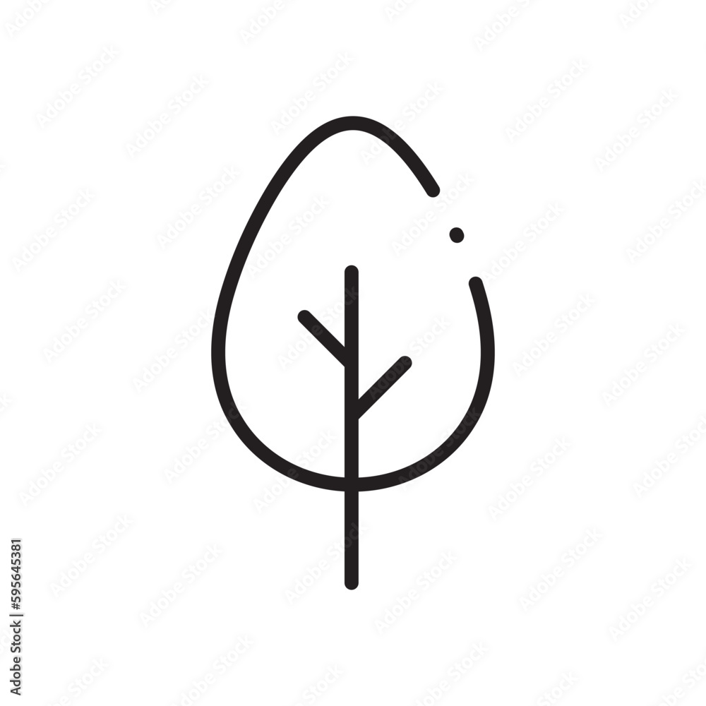Tree vector line icon. Tree flat sign design. Tree symbol isolated pictogram. UX UI linear icon outline sign Tree vector line icon. Tree flat sign design. Tree symbol isolated pictogram. UX UI linear icon outline sign