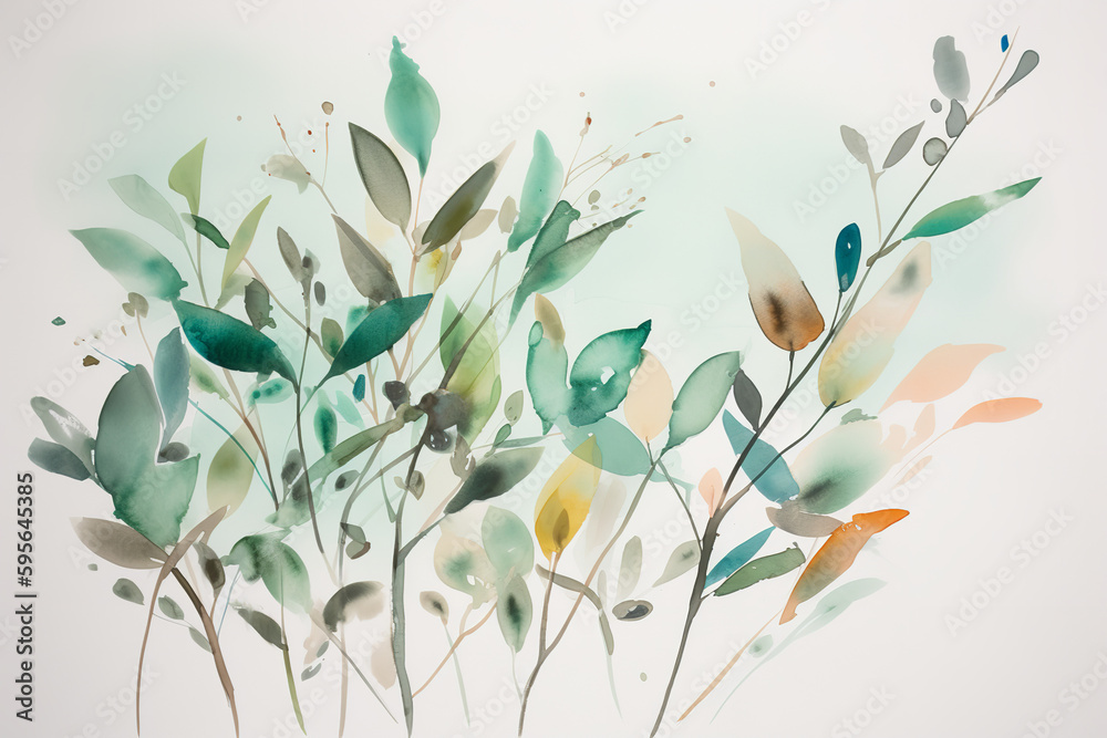 Obraz premium abstract botanical art