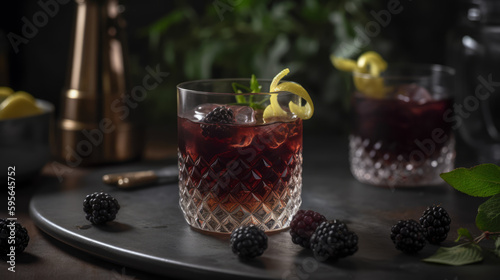Blackberry Bramble cocktail
