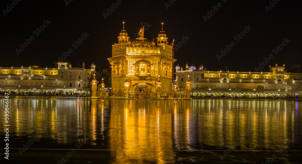 The Golden Temple Amritsar India (Sri Harimandir Sahib Amritsar), a central religious place of the Sikhs.