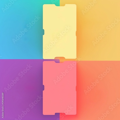 colorful social post template
