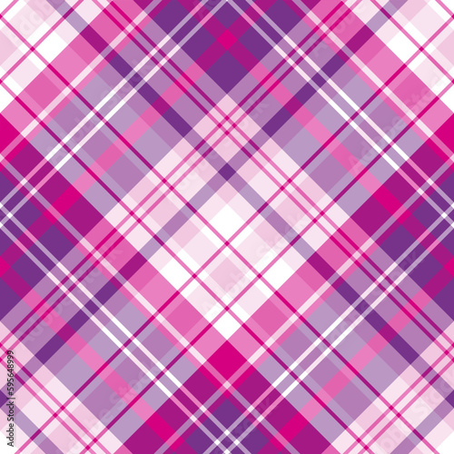 Seamless pattern in unusual bright violet and pink colors for plaid, fabric, textile, clothes, tablecloth and other things. Vector image. 2