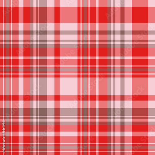 Seamless pattern in unusual red and light pink colors for plaid, fabric, textile, clothes, tablecloth and other things. Vector image.