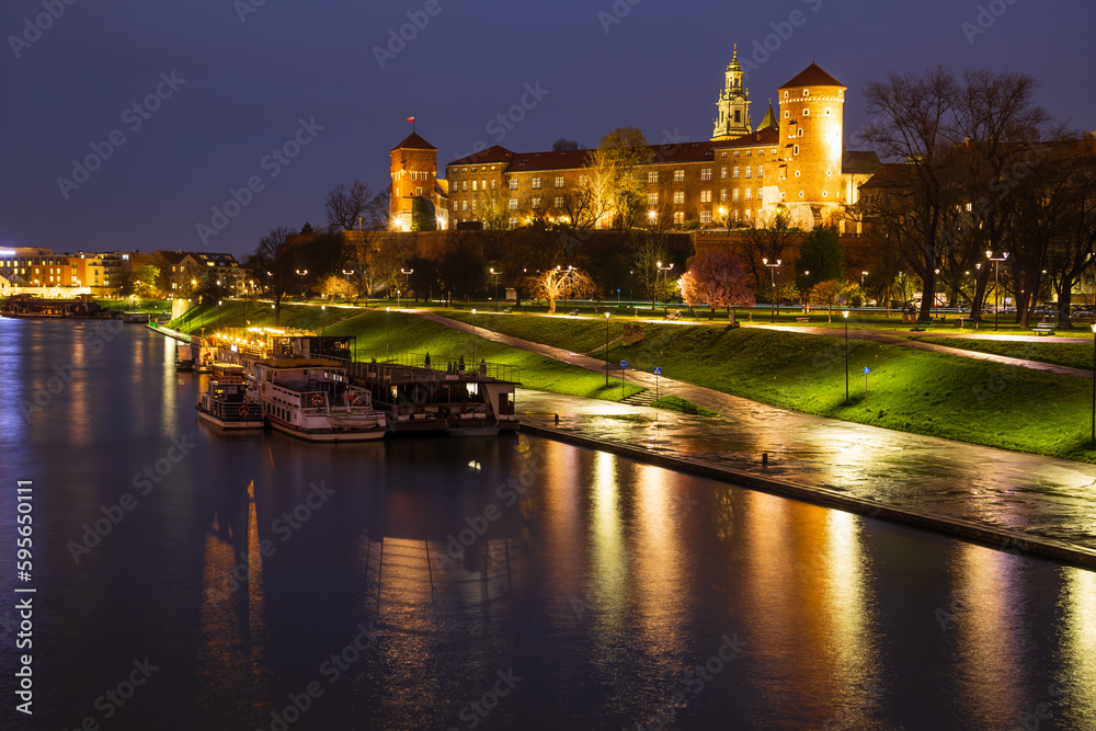 Fototapeta premium Widok na Wawel w Krakowie