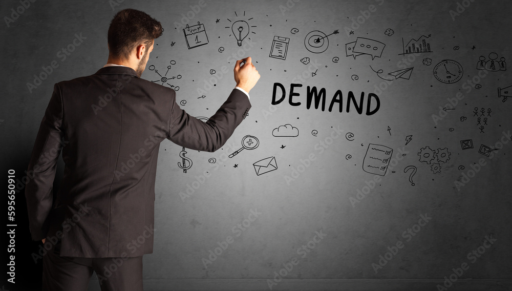 businessman drawing a creative idea sketch businessman drawing a creative idea sketch