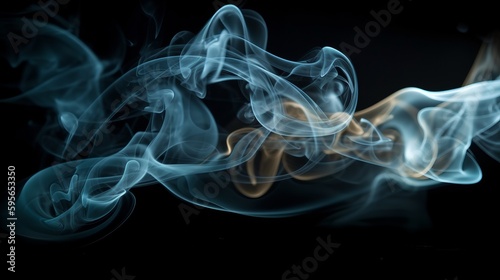Wallpaper Mural Abstract smoke in dark background. Al generated Torontodigital.ca