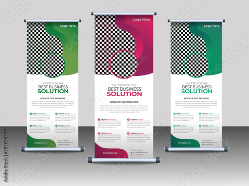 Professional Business Roll Up Banner Design Template