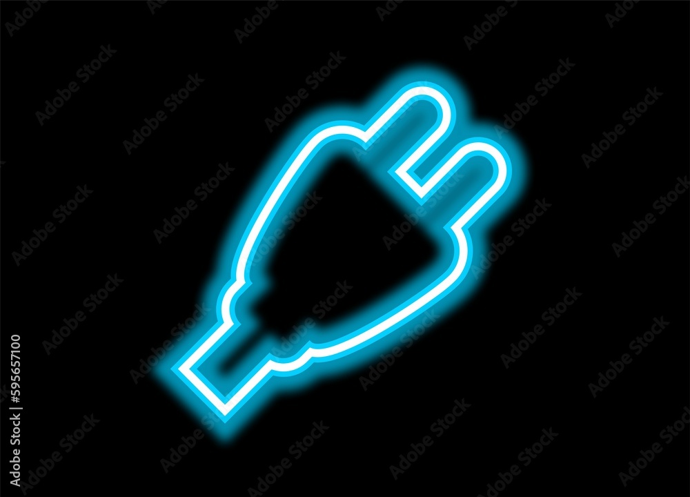 glowing electric switch on black glowing electric switch on black