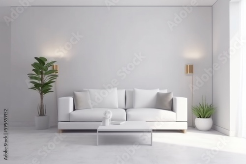 interior background lifestyle cosy room furniture apartment lounge loft design floor. Generative AI. © SHOTPRIME STUDIO